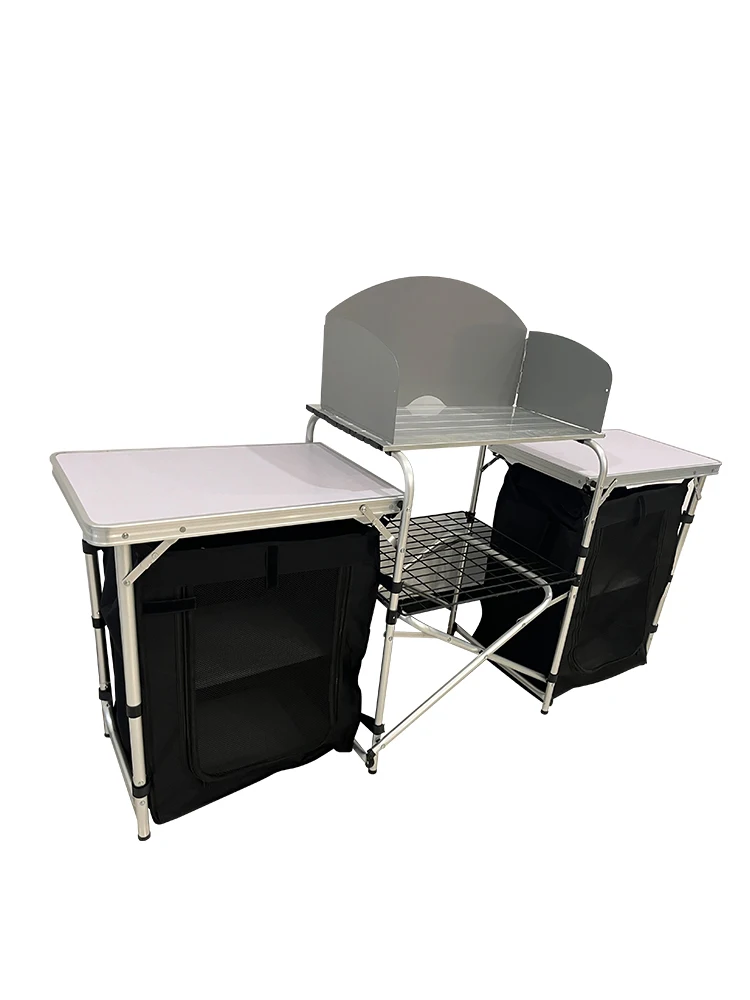 Mesa de Cozinha Portátil de Al - Camping Outdoor Cooking Table avaliação e preço