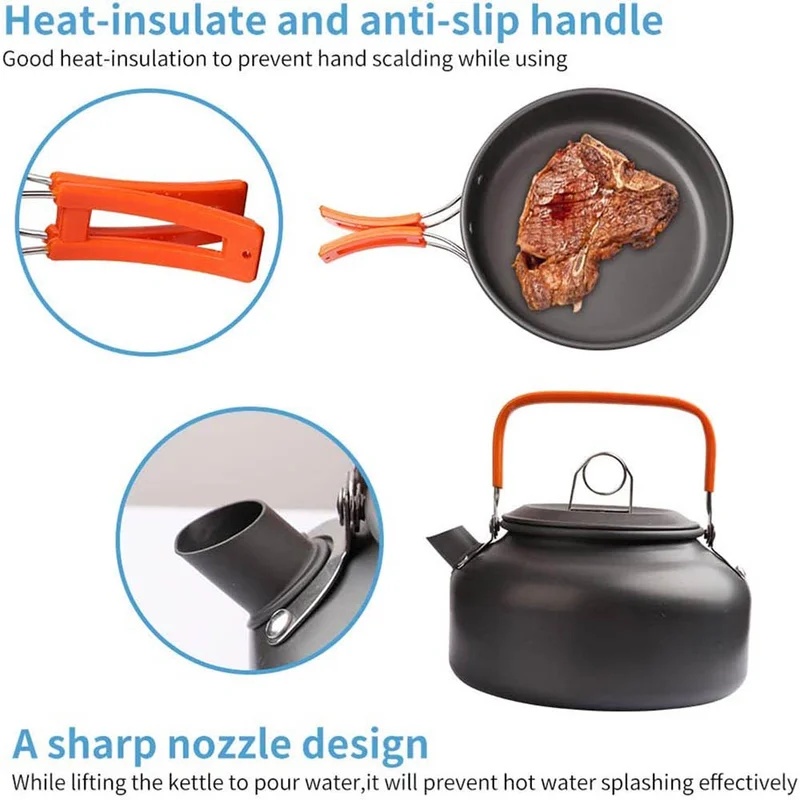 Conjunto de utensílios de cozi - Camping Cooking Survival avaliação e preço