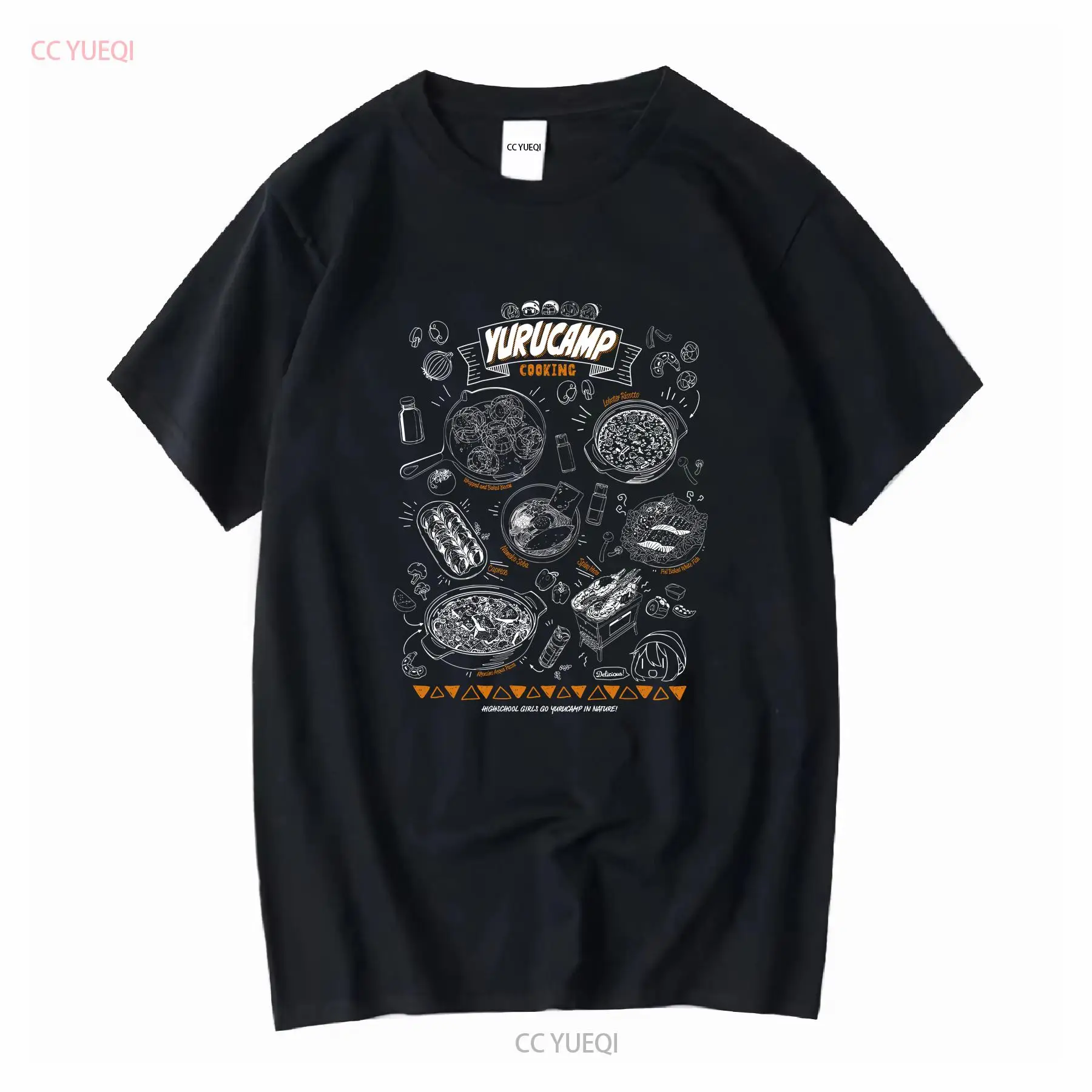 Camiseta Yuru Camp Yurucan Coo - Japan Camping Cooking avaliação e preço