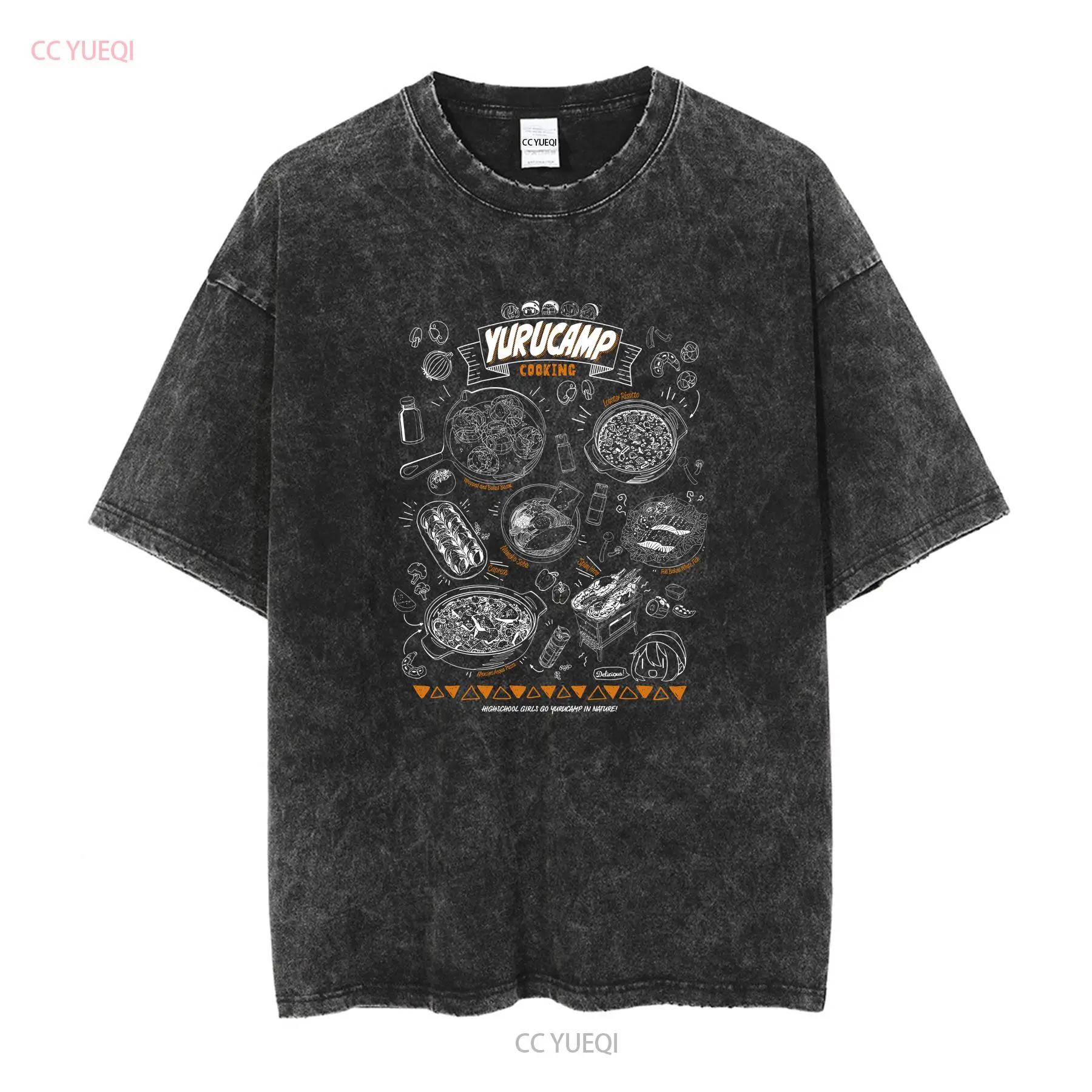 Camiseta Yuru Camp Yurucan Coo - Japan Camping Cooking avaliação e preço