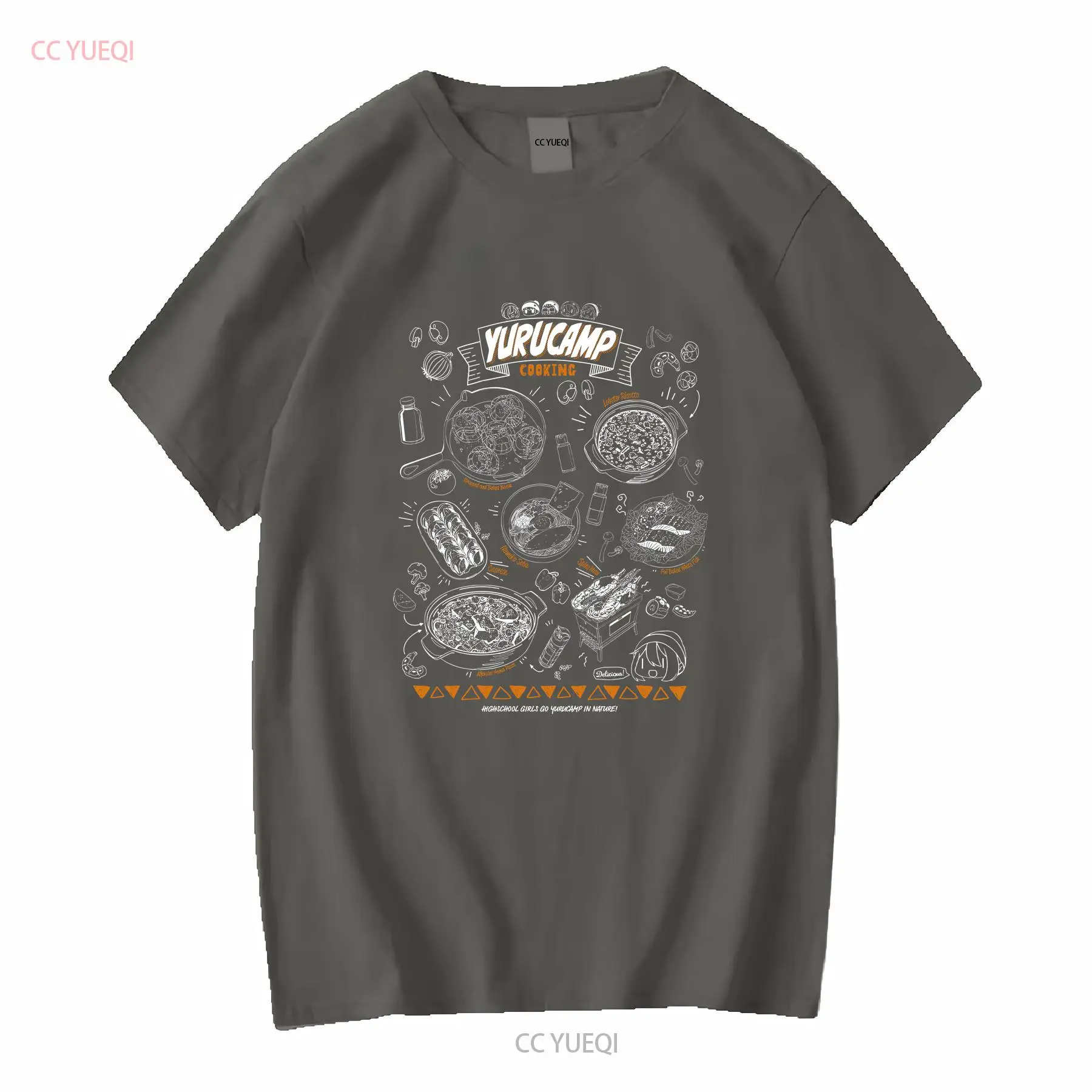 Camiseta Yuru Camp Yurucan Coo - Japan Camping Cooking avaliação e preço